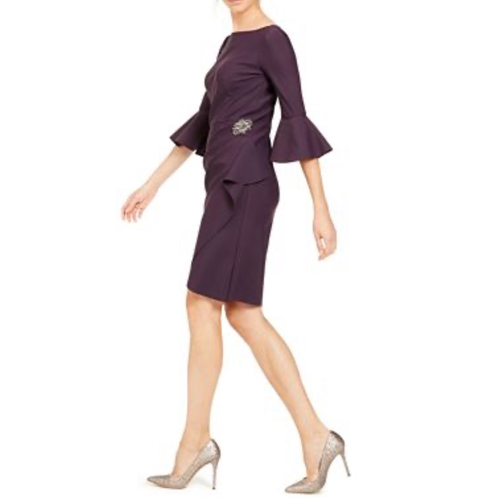 Alex Evenings Bell-Sleeve Dress